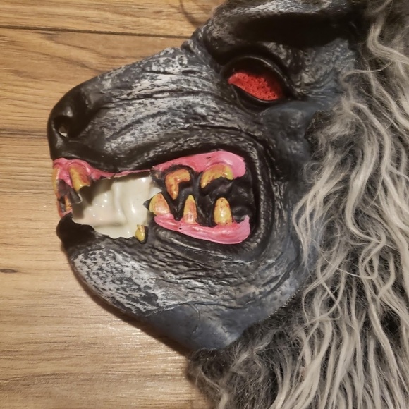 Kid’s Halloween Werewolf Mask Costume Damage - Picture 7 of 11